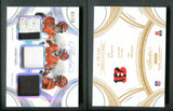 2025 Panini Flawless Triple Patches Silver #5 Joe Burrow/Ja'Marr Chase/Tee Higgins /20