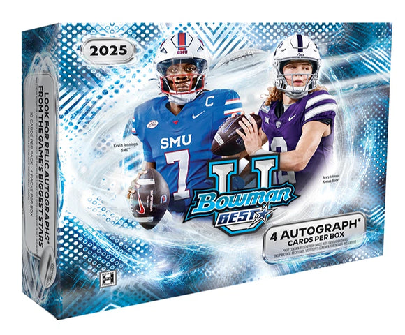 2025 Bowman Best U University Football Hobby Box **PREORDER
