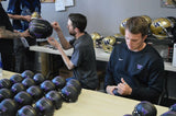 Jake Browning UW Full Size Gold Chrome Replica Helmet JSA