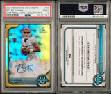 2021 Bowman University Chr. Pros. Auto Yellow #BY Bryce Young /75 PSA 9