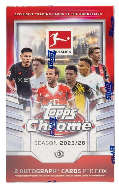 新品未開封 Topps Bundesliga Soccer 2BOX ボックス 2025-26 Topps Chrome Bundesliga Soccer Hobby Box | Steel City