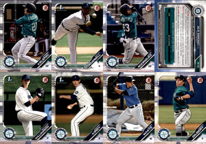 2019 Bowman Draft Paper Seattle Mariners Team Set of 7