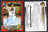 2025 Bowman Chrome Draft Autographs Orange Refractors #CPAECA Easton Carmichael /25
