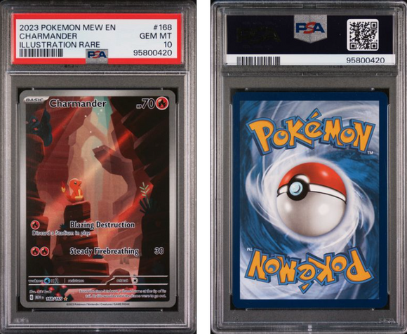 Charmander #168 151 Illustration Rare - PSA 10