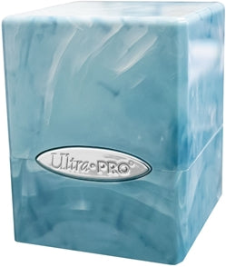 Ultra Pro Satin Tower Marble Cube: Light Blue/ White