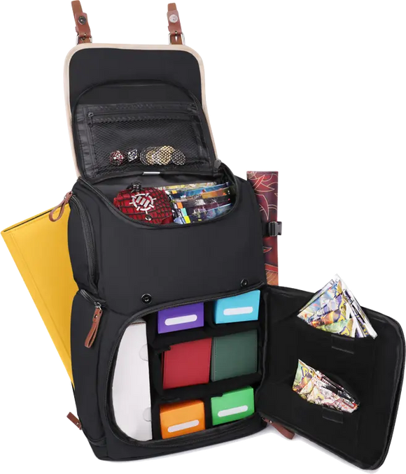 Enhance Designer Edition Gaming Trading Card Storage Backpack (Grey)
