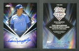 2026 Topps Chrome 75th Diamond #75DADM Autograph Dale Murphy /10