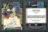 2026 Finest Autographs Superfractors #FAJD Justin Dean 1/1