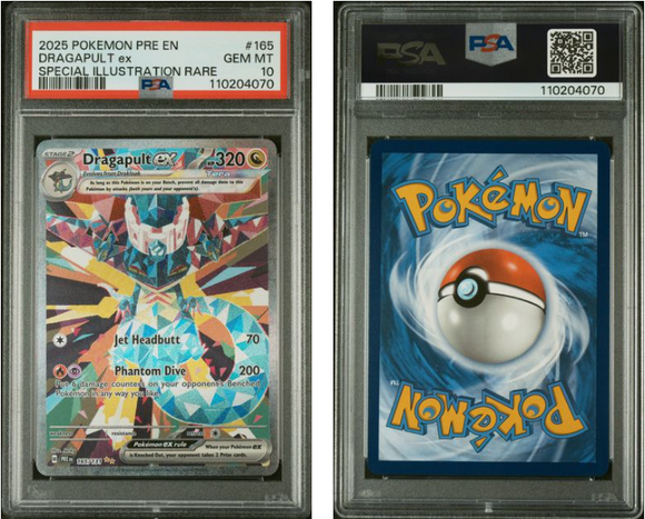 Dragapult ex #165 Prismatic Evolutions - PSA 10