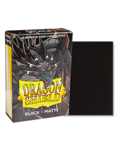 Dragon Shield Sleeves Black Matte Japanese 60ct