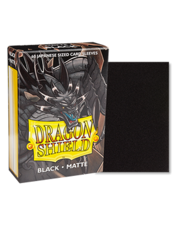Dragon Shield Sleeves Black Matte Japanese 60ct