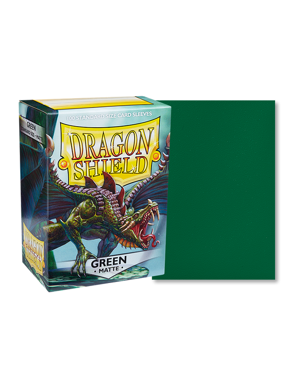 Dragon Shield Sleeves Green Matte Standard 100ct