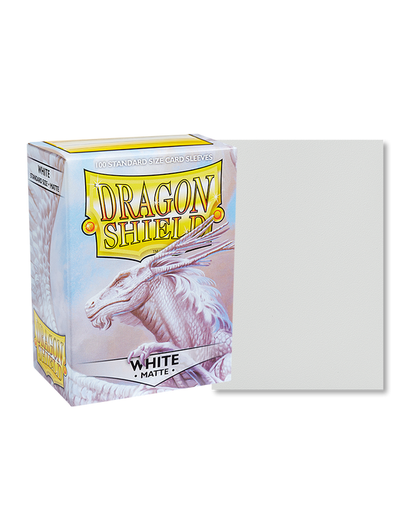 Dragon Shield Sleeves White Matte Standard 100ct