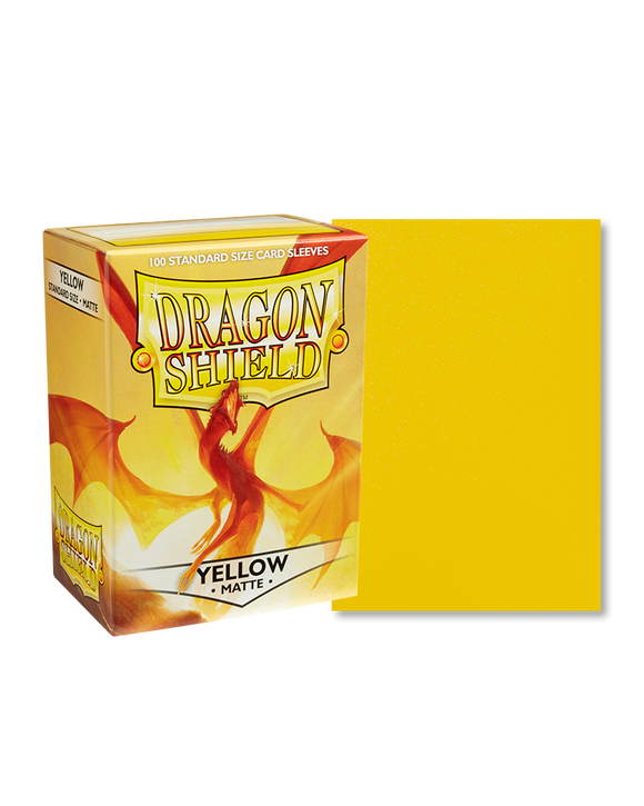 Dragon Shield Sleeves Yellow Matte Standard 100ct