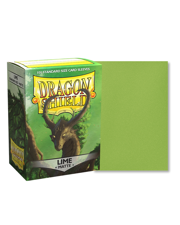 Dragon Shield Sleeves Lime Matte Standard 100ct