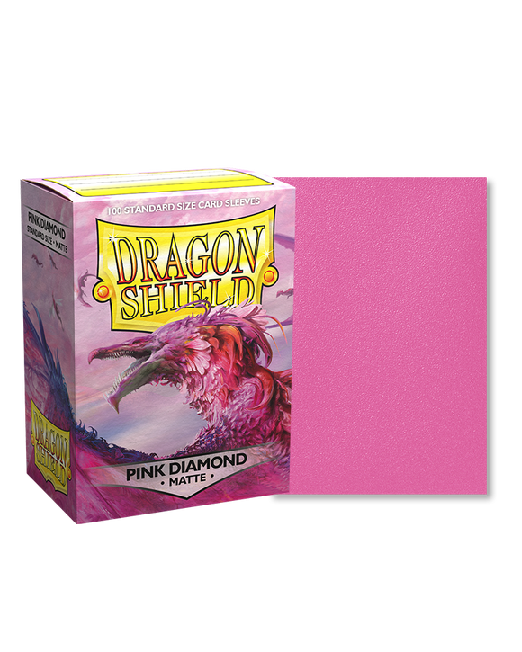 Dragon Shield Sleeves Pink Diamond Standard 100ct Dragon Shield Sleeves Pink Diamond Standard 100ct