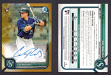2022 Bowman Chrome Rookie Autographs Gold Refractors #CRACR Cal Raleigh /50