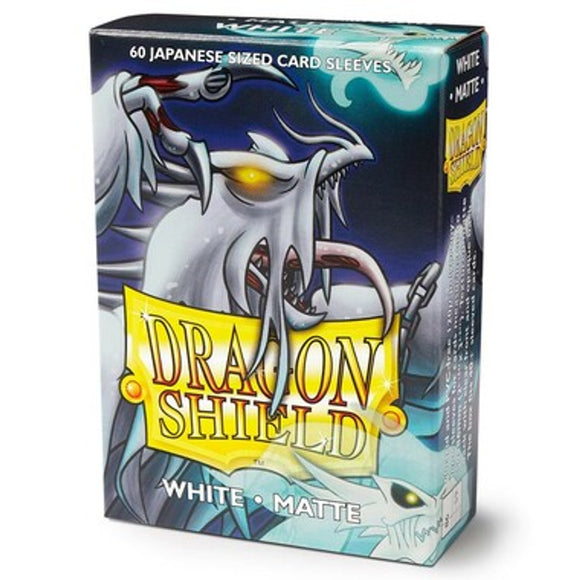 Dragon Shield Sleeves White Matte Japanese 60ct