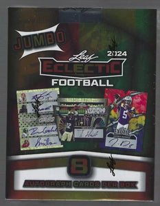2024 Leaf Eclectic Football Jumbo Box