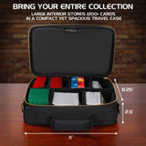 ENHANCE Trading Card Games Black Carrying Case (for Pokemon, MTG, Yugioh & more)