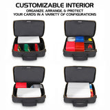 ENHANCE Trading Card Games Black Carrying Case (for Pokemon, MTG, Yugioh & more)