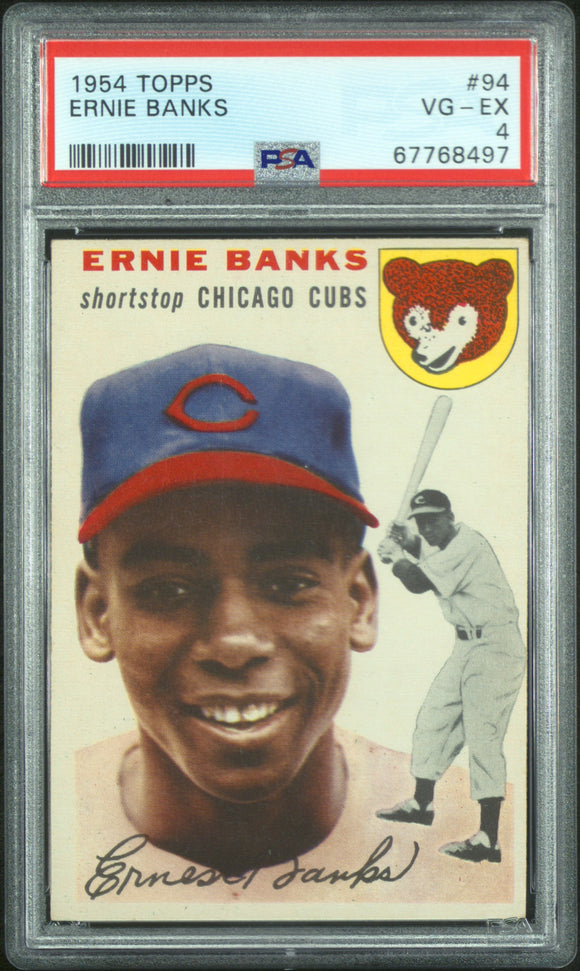 PSA 4 1954 Topps #94 Ernie Banks RC