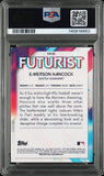 PSA 10/10 2021 Bowman Chrome Futurist Refractors #FUT-EH Emerson Hancock Seattle Mariners Autographed POP2
