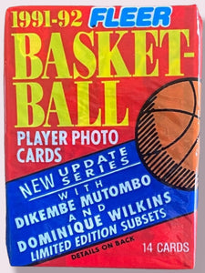 1991-92 Fleer Update Basketball Pack