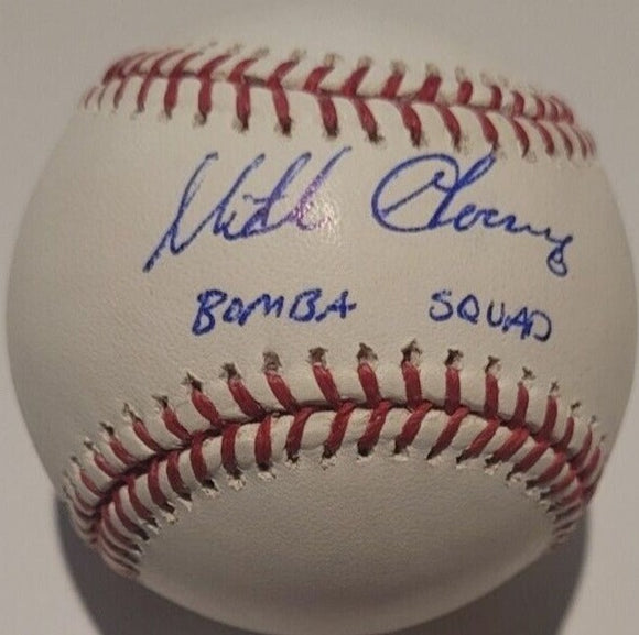 Mitch Garver Signed MLB Baseball w/ Bomba Squad Inscription JSA
