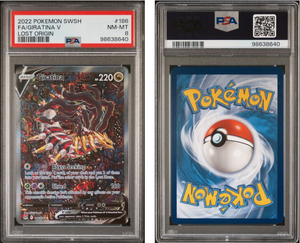 Giritina V Alt Art #186 Lost Origin - PSA 8