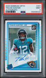 2025 Donruss Optic Rated Rookies Autographs #201 Travis Hunter /350 PSA 9