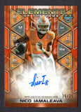 2024 Bowman's Best University Elements of the Game Autographs Orange Geometric Refractors #ETGNI Nico Iamaleava /25 (NM- Near Mint)