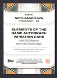 2024 Bowman's Best University Elements of the Game Autographs Orange Geometric Refractors #ETGNI Nico Iamaleava /25 (NM- Near Mint)