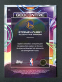 2025-26 Topps Cosmic Chrome Geocentric Orange Galactic Refractors #GE1 Stephen Curry /25