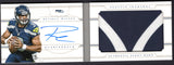 2013 National Treasures Jumbo Jerseys Autograph Prime Booklet Russell Wilson /25