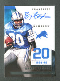 2022 Panini Franchise Numbers Autographs Barry Sanders