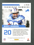 2022 Panini Franchise Numbers Autographs Barry Sanders
