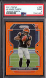 2021 Panini Prizm Prizms Orange #337 Ja'Marr Chase PSA 9