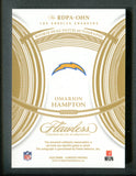 2025 Panini Flawless Rookie Dual Patch Autographs #11 Omarion Hampton /25