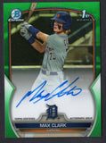 2023 Bowman Chrome Draft Autographs Green Refractors #CDAMC Max Clark 78/99 (NM-Near Mint)