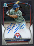 2023 Bowman Chrome Draft Autographs #CDAWL Wyatt Langford (NM-Near Mint)