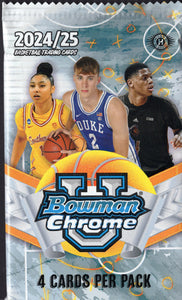 2024-25 Bowman Chrome University Basketball Hobby Pack