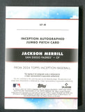 2024 Topps Inception Jumbo Patch Autographs Red #AJPJM Jackson Merrill /25