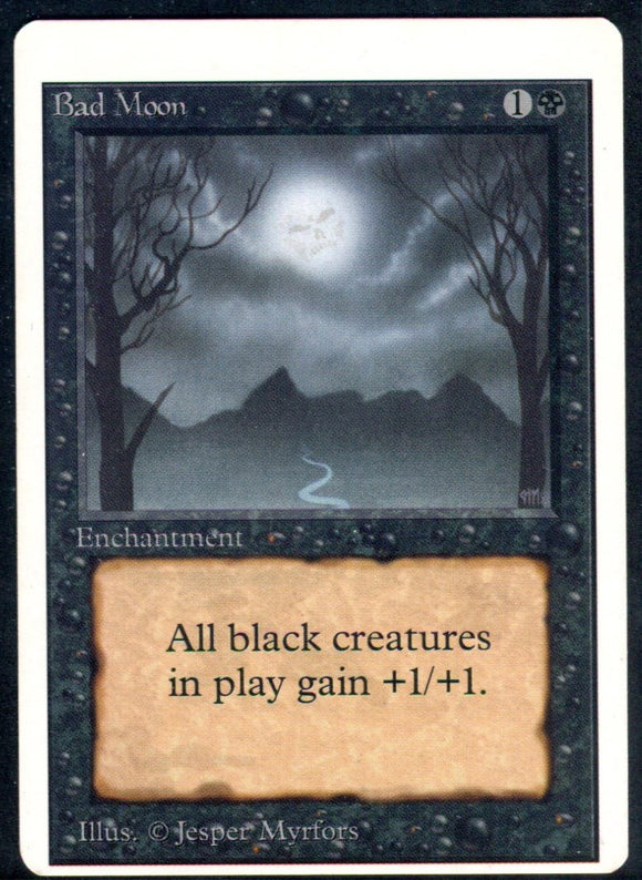 MTG Unlimited Bad Moon - Miscut