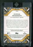 2025 Topps Transcendent Autographs Platinum #TACGH Gunnar Henderson 1/1