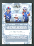 2024 Leaf Trinity Triple Autograph #ta-8 Jaxson dart/Walker Howard/Austin Simmons /5