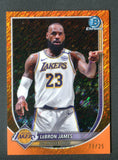 2025-26 Bowman Chrome Orange Shimmer Refractors #BCV121 LeBron James /25