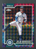 2026 Topps Chrome Tie-Dye Geometric Refractors #149 Julio Rodriguez /2