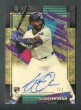 2026 Finest Autographs Superfractors #FAJD Justin Dean 1/1