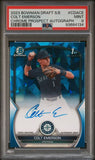 2023 Bowman Chrome Draft Sapphire Autographs #CDACE Colt Emerson /199 PSA 9